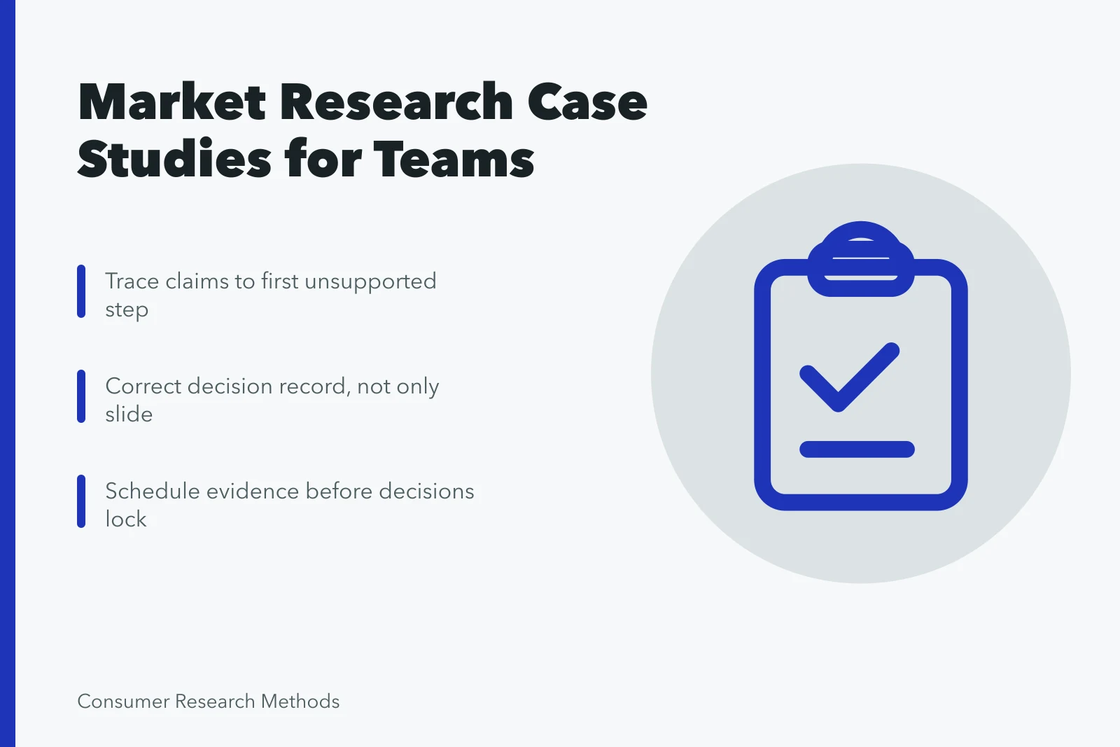 Market research case studies showing disciplined diagnosis and correction for business teams. Market research strategy case studies for business teams